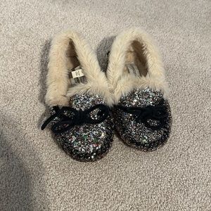 Crewcuts sparkle slippers, kids size 11